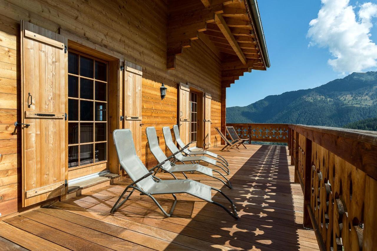 Chalet Le Chapeau La Tzoumaz Dış mekan fotoğraf